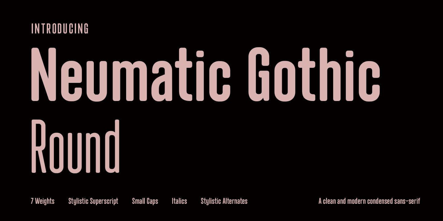 Neumatic Gothic Round Font preview